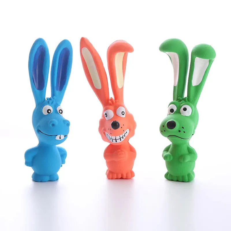 Naughty Rabbit Latex Dog Chew Toy