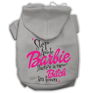 New Bitch In Town Screenprint Hoodie Grey Xs (8)