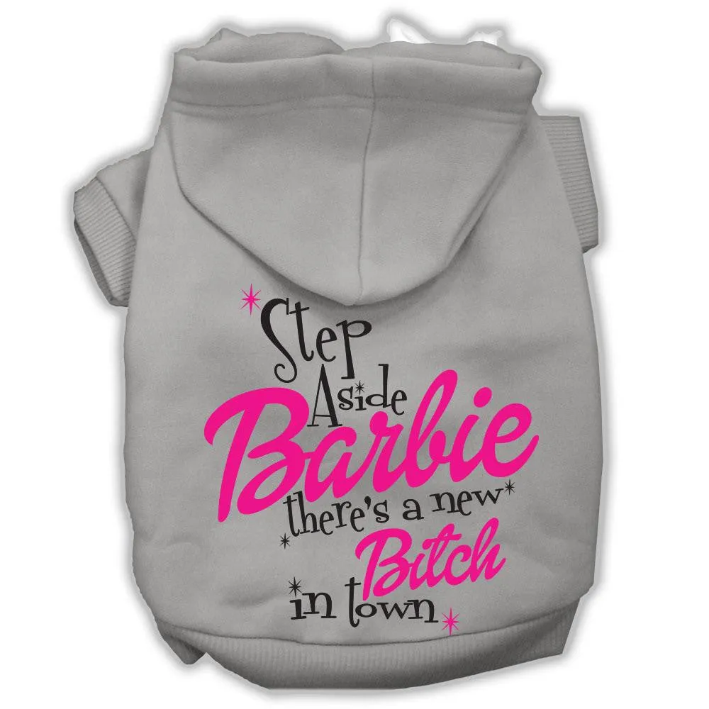 New Bitch In Town Screenprint Hoodie Grey Xs (8)