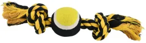 Nuts for Knots 2 Knot Rope with Tennis Ball Dog Toy, Assorted, 10"