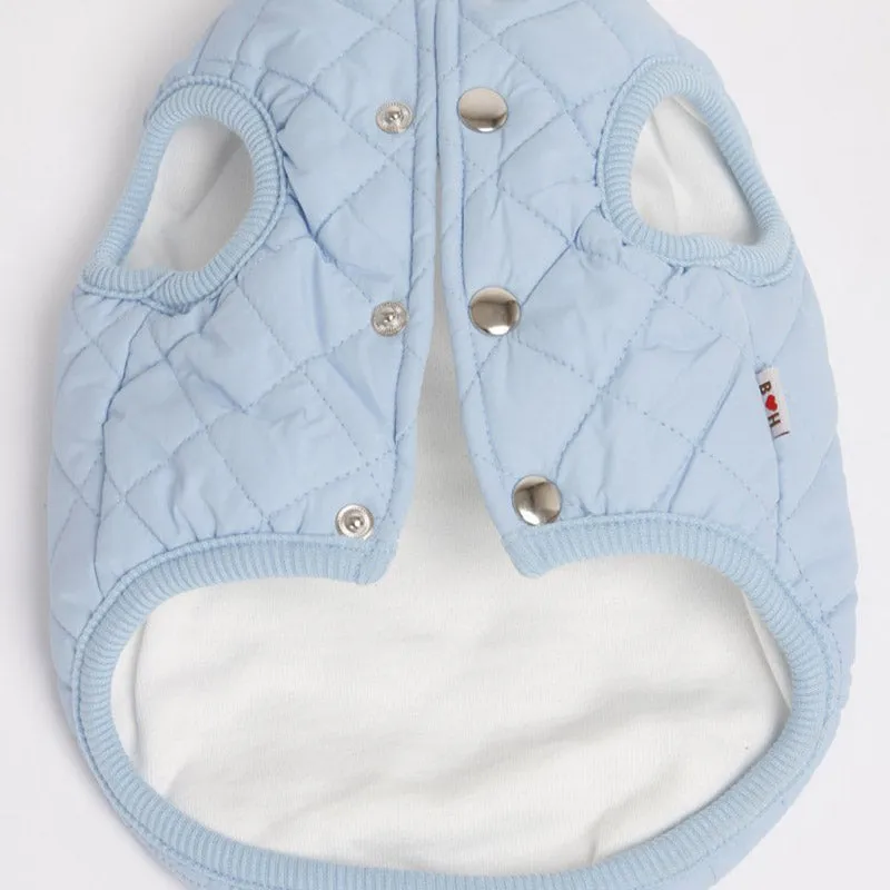 Padded Luxe Dog Vest - Blue