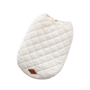 Padded Luxe Dog Vest - White