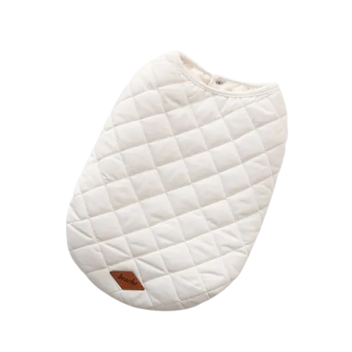 Padded Luxe Dog Vest - White