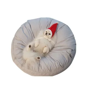 PAWS ASIA Factory Cheap Round Washable Removable Large Warm Soft Padded Minimalist Cat Bed Dog