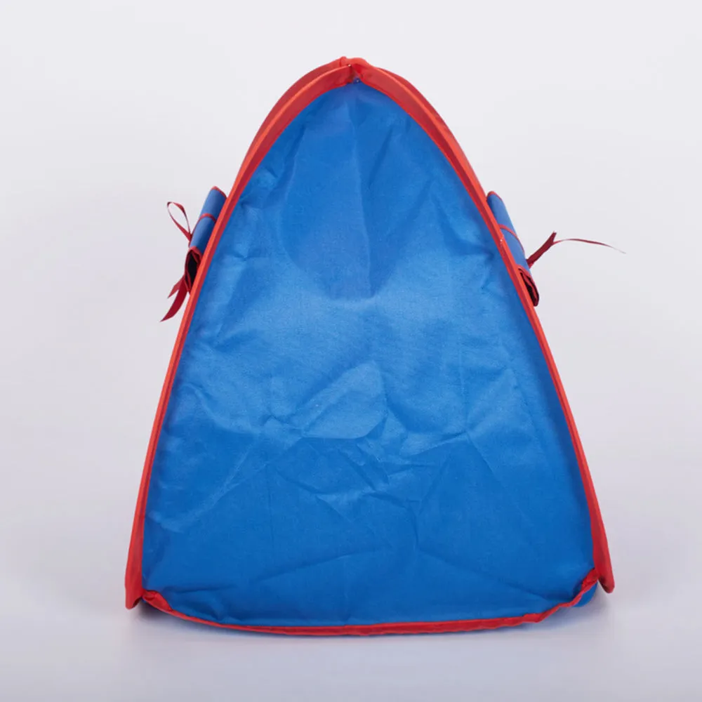 PAWS ASIA Wholesale Waterproof Oxford Cloth Blue Funny Pet Cave Cat Bed Small Dog Play Tent House
