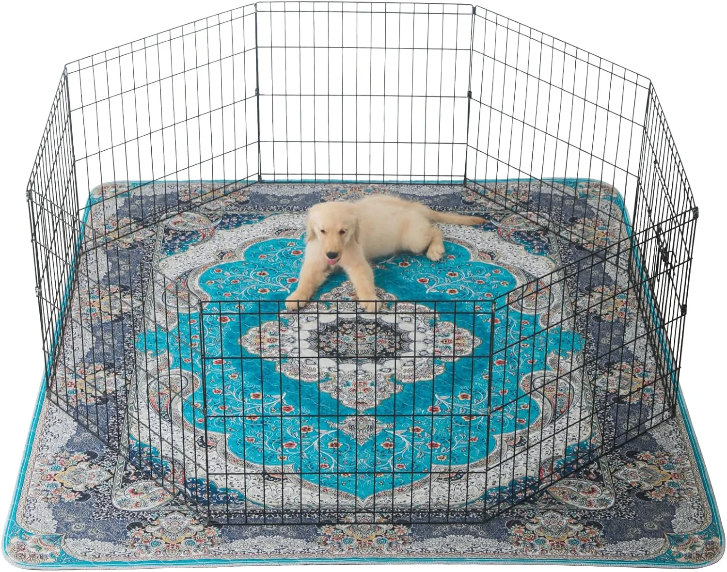 Peepeego Washable Pee Pad 63x63 Inch, Waterproof Puppy Pads with Fast Absorbent, Reusable, Non Slip, Premium Whelping Pad for Puppy Pen