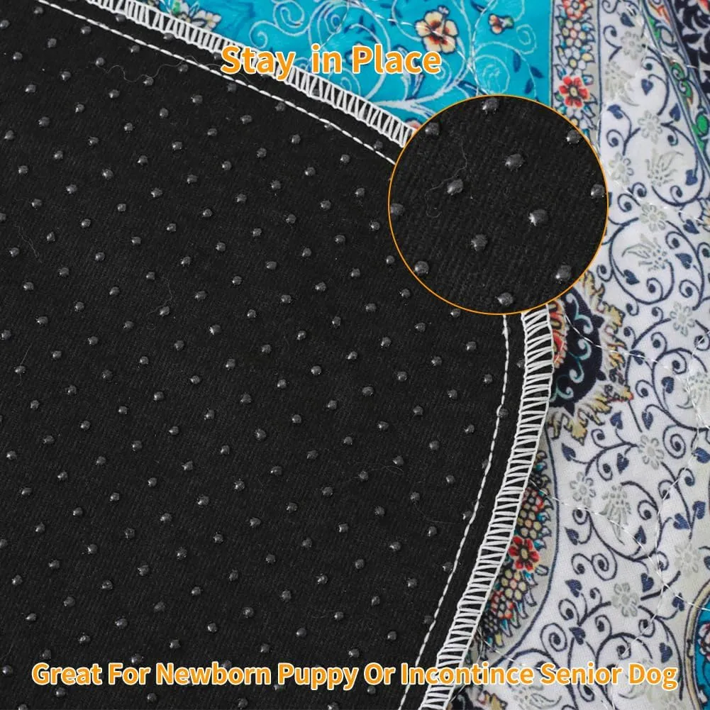 Peepeego Washable Pee Pad 63x63 Inch, Waterproof Puppy Pads with Fast Absorbent, Reusable, Non Slip, Premium Whelping Pad for Puppy Pen
