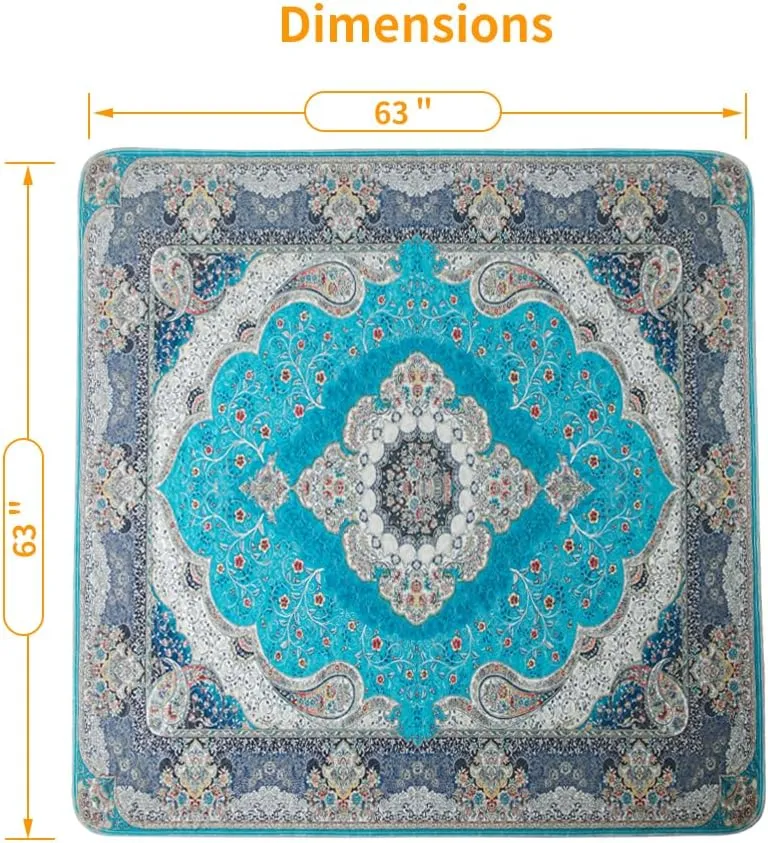 Peepeego Washable Pee Pad 63x63 Inch, Waterproof Puppy Pads with Fast Absorbent, Reusable, Non Slip, Premium Whelping Pad for Puppy Pen