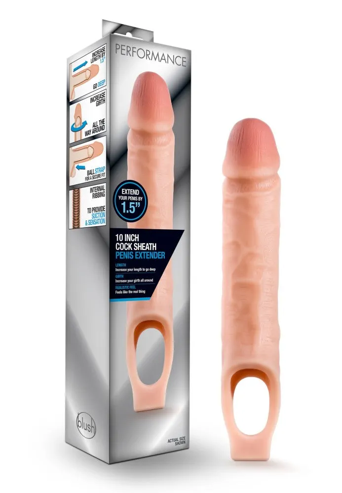 Performance By Blush® | 1.5-Inch Penis Extender - Realistic Design with Secure Fit Strap