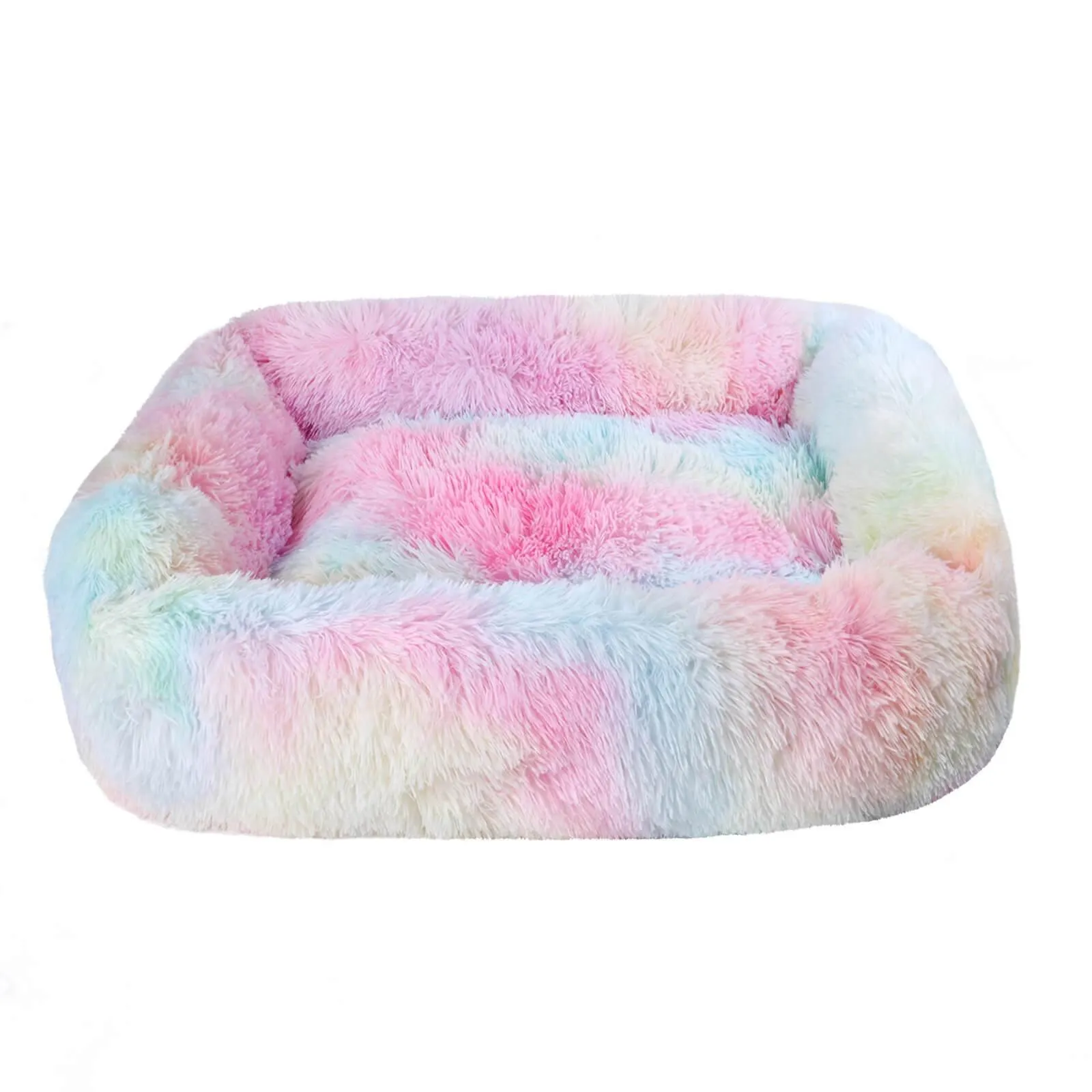 Pet Dog Cat Calming Bed Non-slip Plush Sleeping Nest