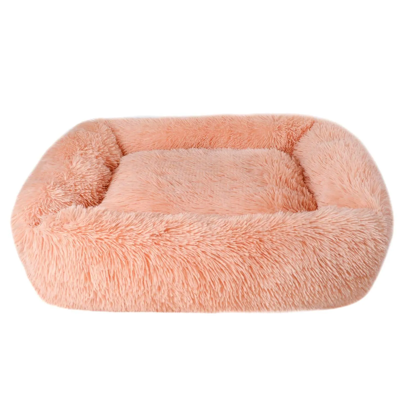 Pet Dog Cat Calming Bed Non-slip Plush Sleeping Nest