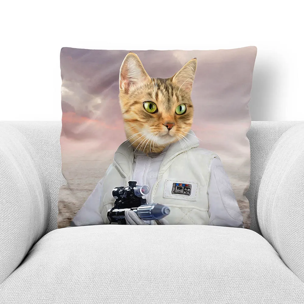 PRINCESS LAYABOUT - CUSTOM PET PORTRAIT THROW PILLOW