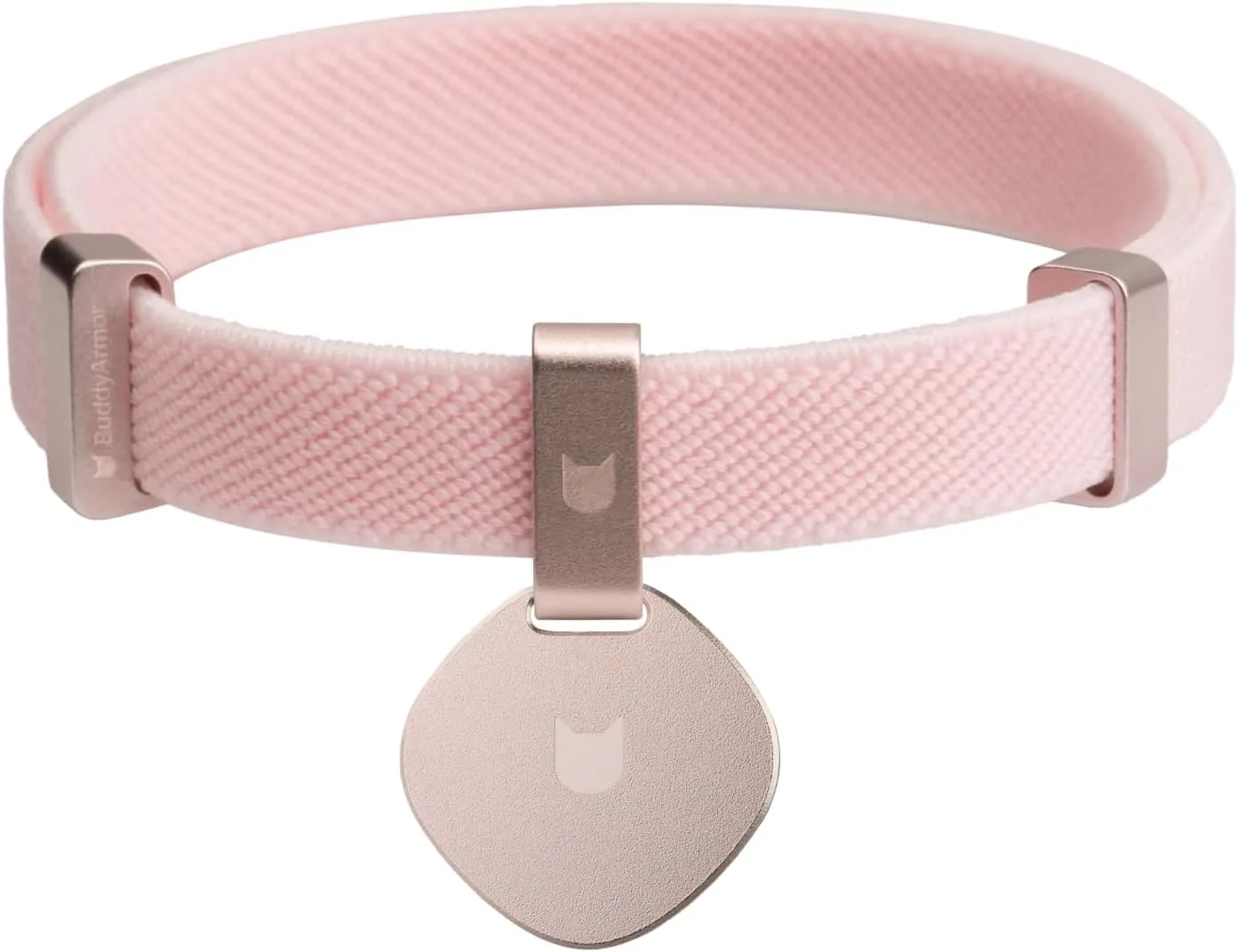 Safety Cat Collar and ID Tag Set - Elastic Quick Release, Non Breakaway Cat Collar Personalized Anodized Aluminum Pet Name Tag, Lightweight for Kitten and Small Large Cats