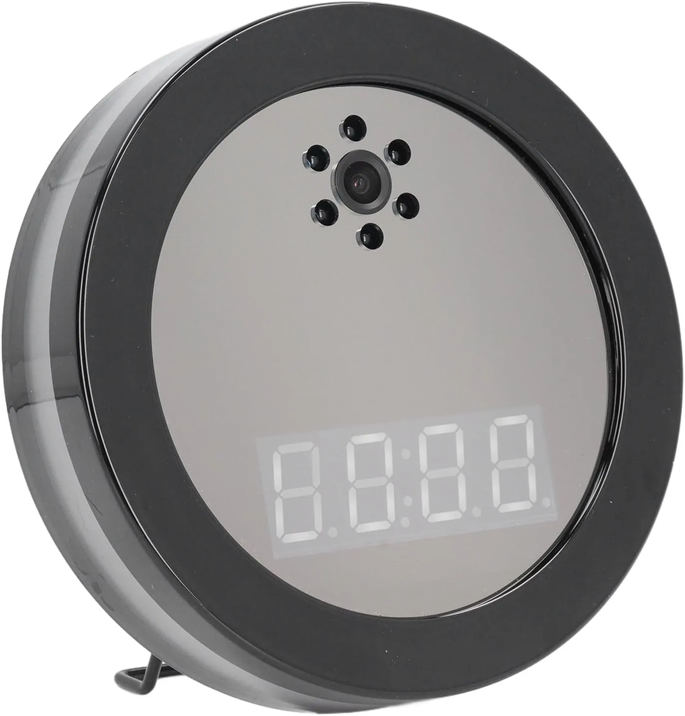 Sanpyl Home Security Camera, 1080P Surveillance Camera with Clock, 130 Wide Angle Baby Pet Camera with Night Vision, 2 Way Audio, Motion Detection, Phone APP