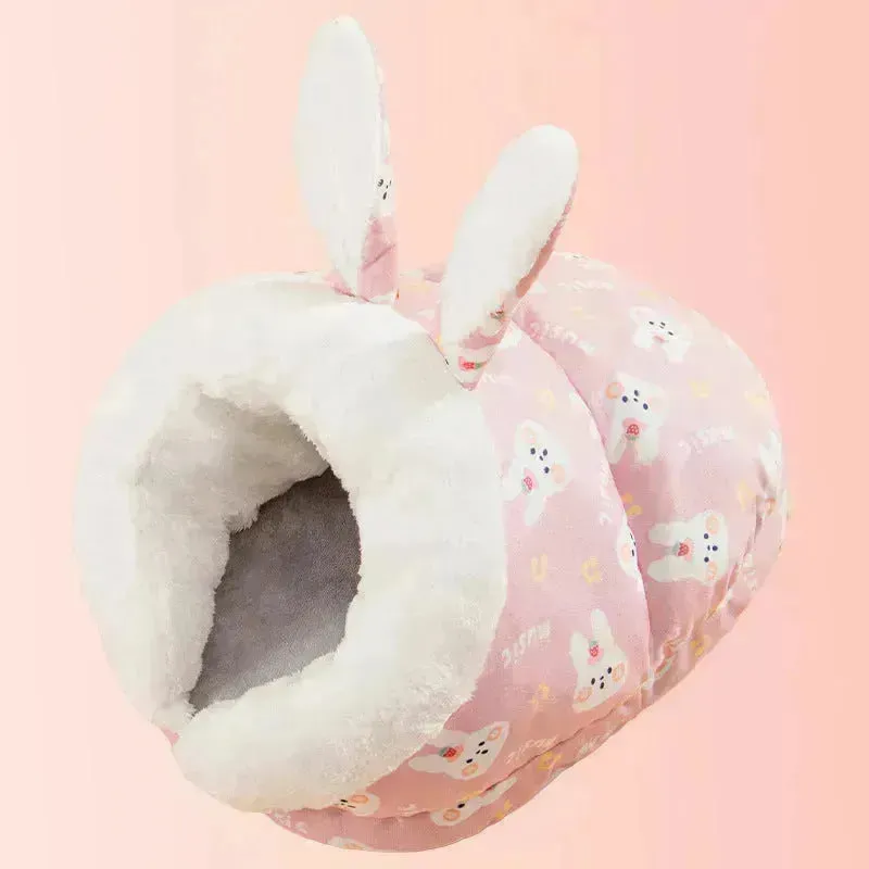 Semi-Closed Cat & Dog Bed - All-Season Slippers Design