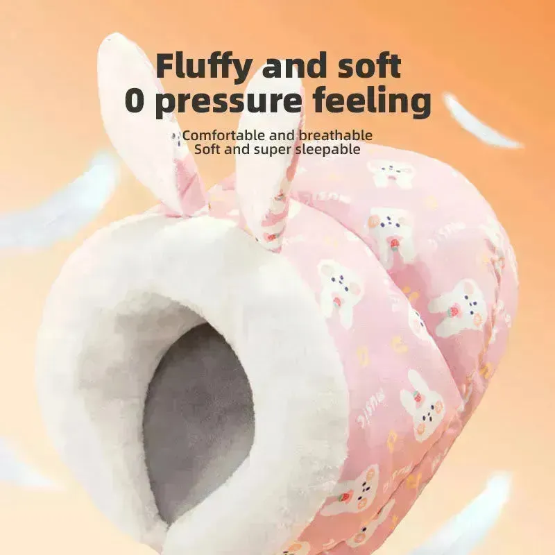 Semi-Closed Cat & Dog Bed - All-Season Slippers Design