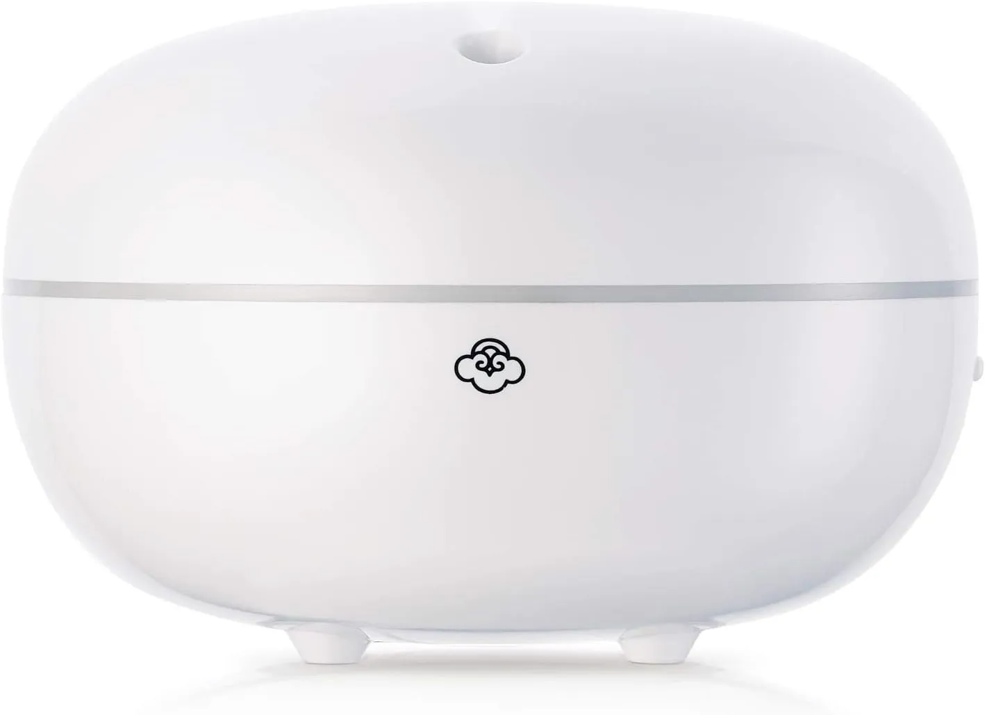 Serene House Ultrasonic Macaron Aromatherapy Essential Oil Cool Mist Diffuser  Optional Warm White, Calming Ambient Light Display with Automatic Shut-Off  White, 250ml