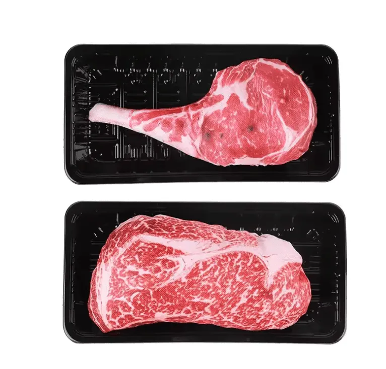 Simulated Steak Chew Toy – Bite-Resistant & Squeaky Dog and Cat Toy | Durable Pet Play Product