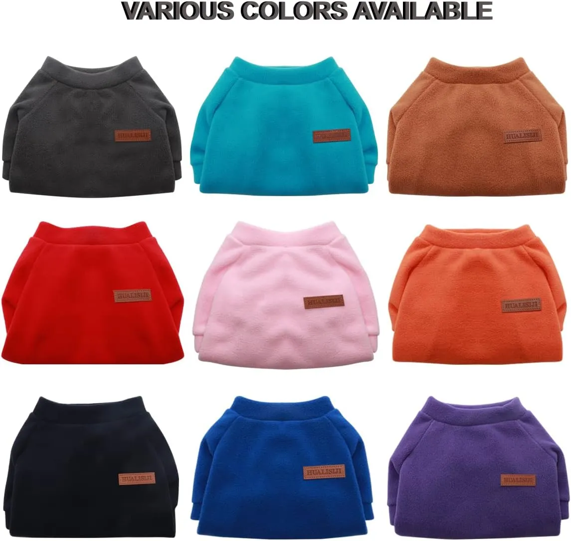 Small Dog Sweater Dog Sweatshirts for Small Dogs Chihuahua Clothes, Warm and Lightweight, with a Soft Texture, Easy to Wear and Bright Colors (Black, XXX-Large)