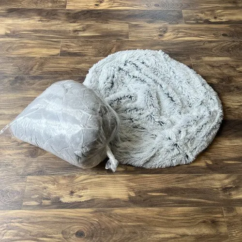 Tall Tails Cuddle Dog Bed Frosted Grey Small