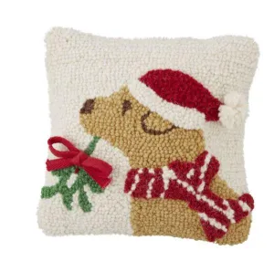 Tan Xmas Dog Hook Pillow