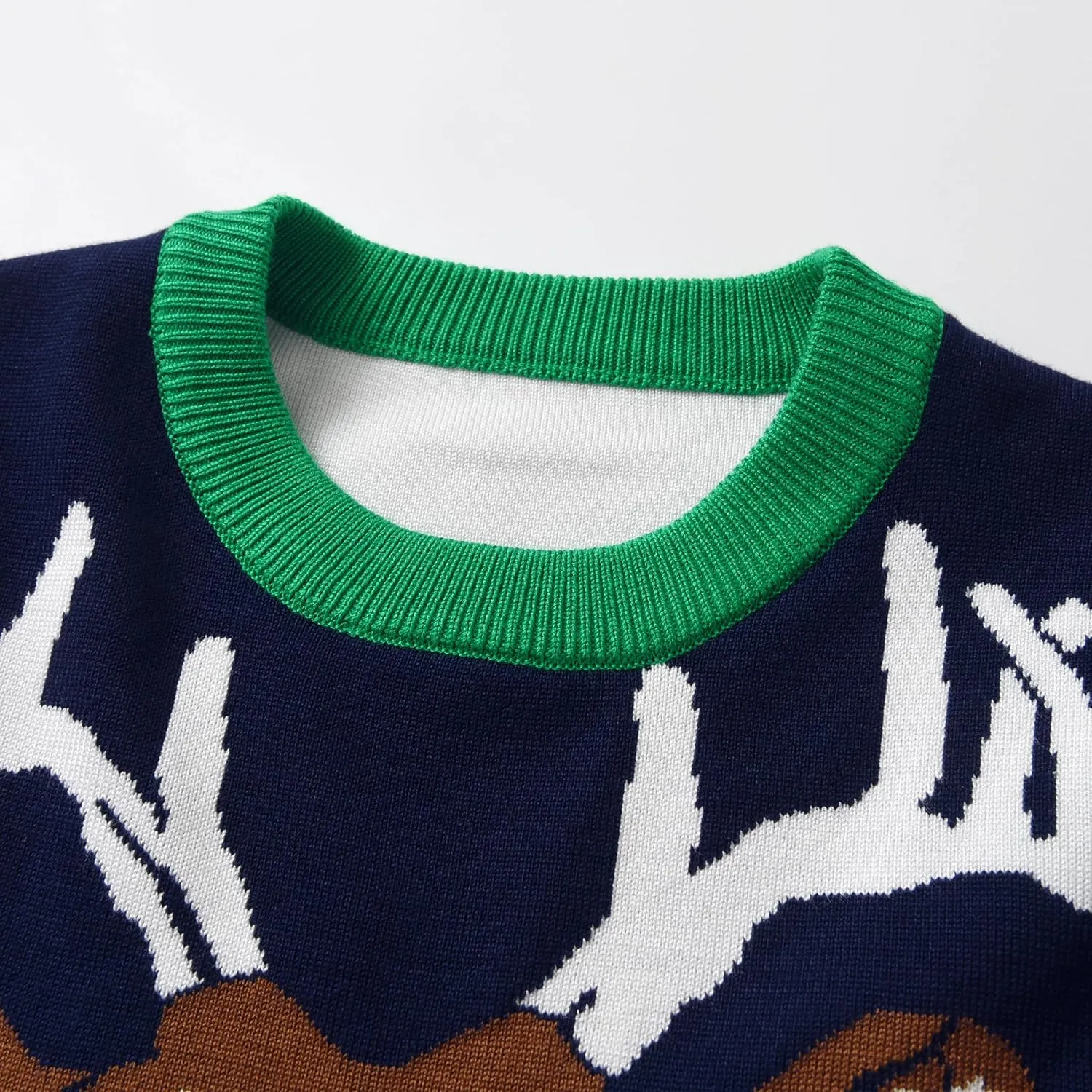 Toddler Girls Boys Christmas Sweater Knit Pullover Sweater Tops for Kids