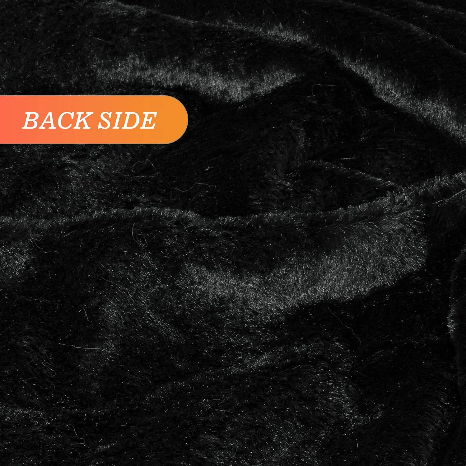 TOONOW Extra Soft Fuzzy Faux Fur Blanket Twin Size 70"x78", Reversible Lightweight Plush Fuzzy Cozy Soft Blankets and Throws for Couch Sofa Bed, Decorative Fluffy Plush Comfy Blanket, Black