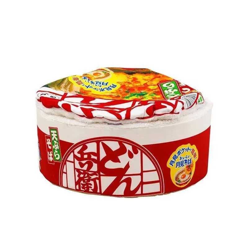 Trendy Noodle Design Plush Pet Bed