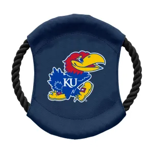 University of Kansas Team Flying Disc Pet Toy